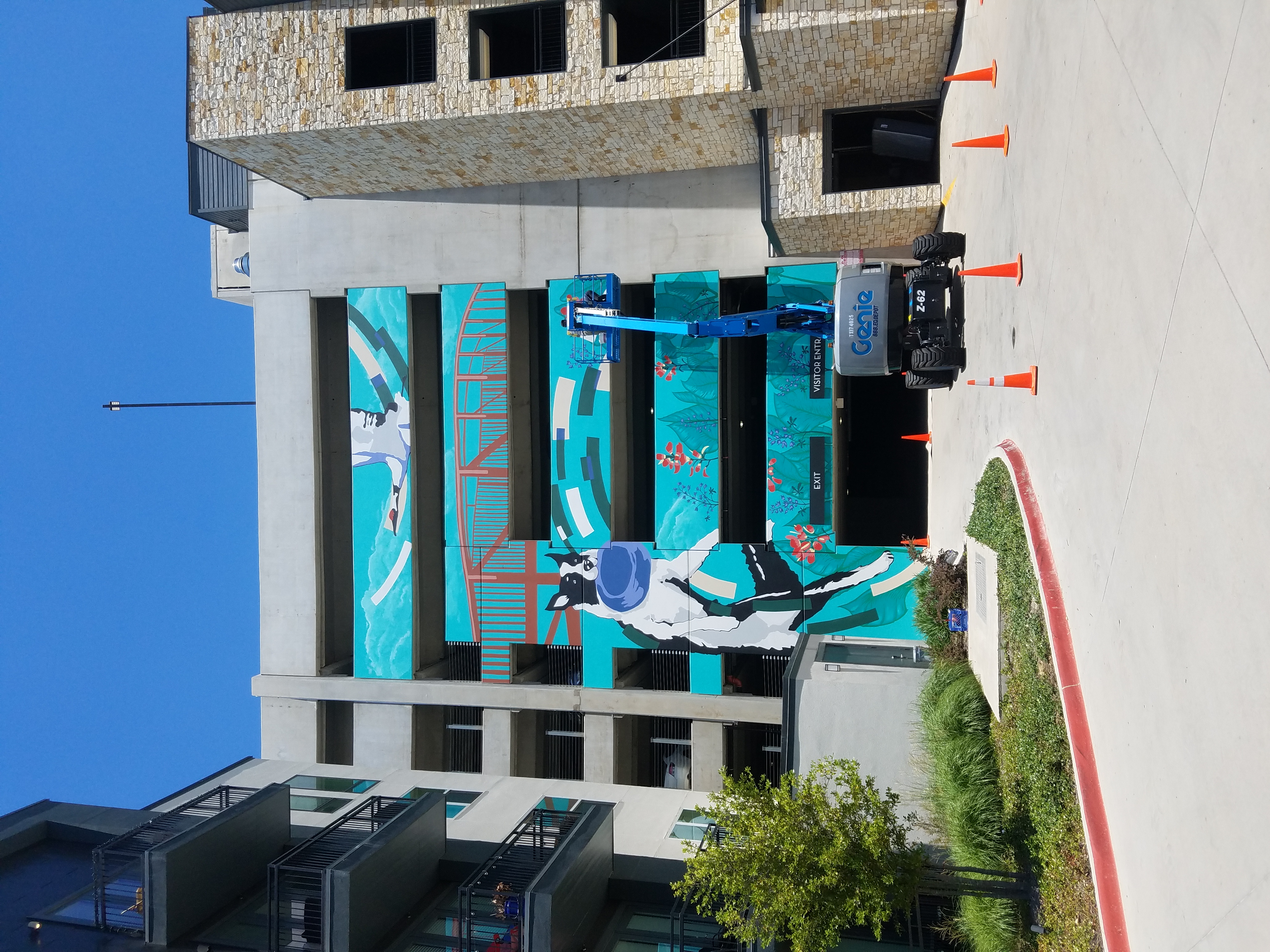 Commercial mural artwork painted by BLVD Murals