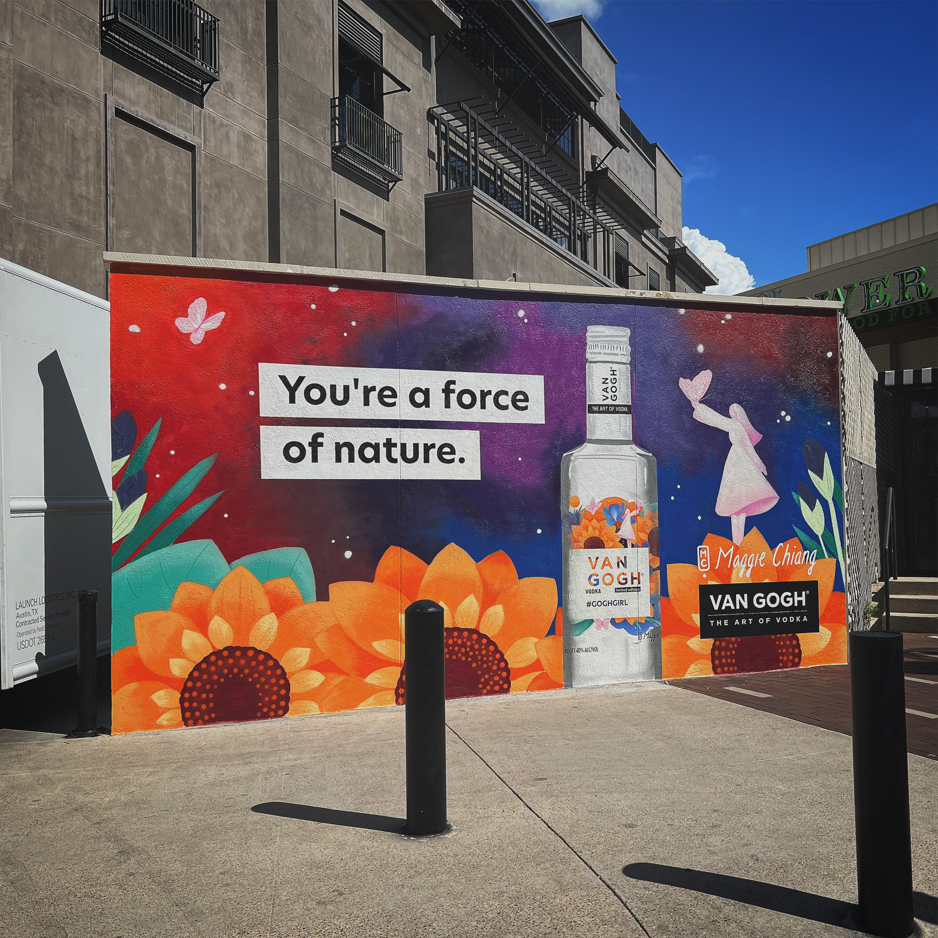 Hand-painted wall mural by BLVD Murals