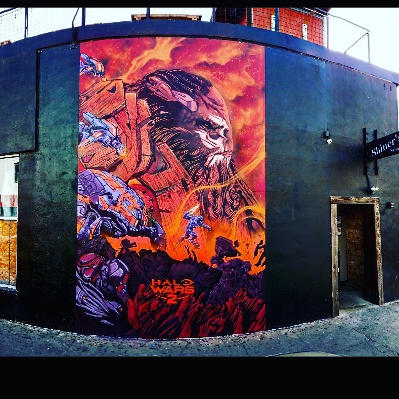 Custom hand-painted wall artwork by BLVD Murals